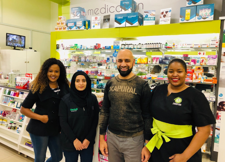 Bilal Takolia and staff of Greenside Pharmacy
